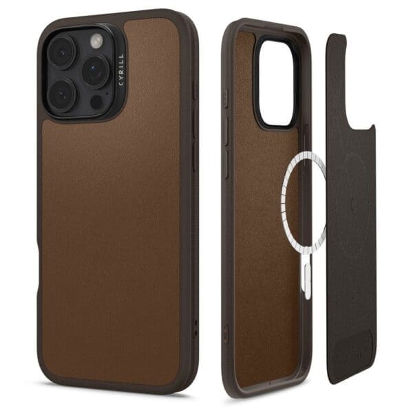 Spigen Cyrill Kajuk Mag MagSafe Saddle Brown Kryt iPhone 16 Pro