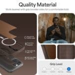 Spigen Cyrill Kajuk Mag MagSafe Saddle Brown Kryt iPhone 16 Pro