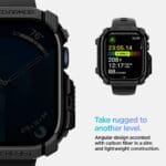 Spigen Rugged Armor Apple Watch 10 (46 mm) Matte Black