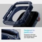 Spigen Rugged Armor Apple Watch 10 (46 mm) Navy Blue