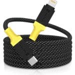 Tactical MagRope USB-C/Lightning 1m Black/Yellow