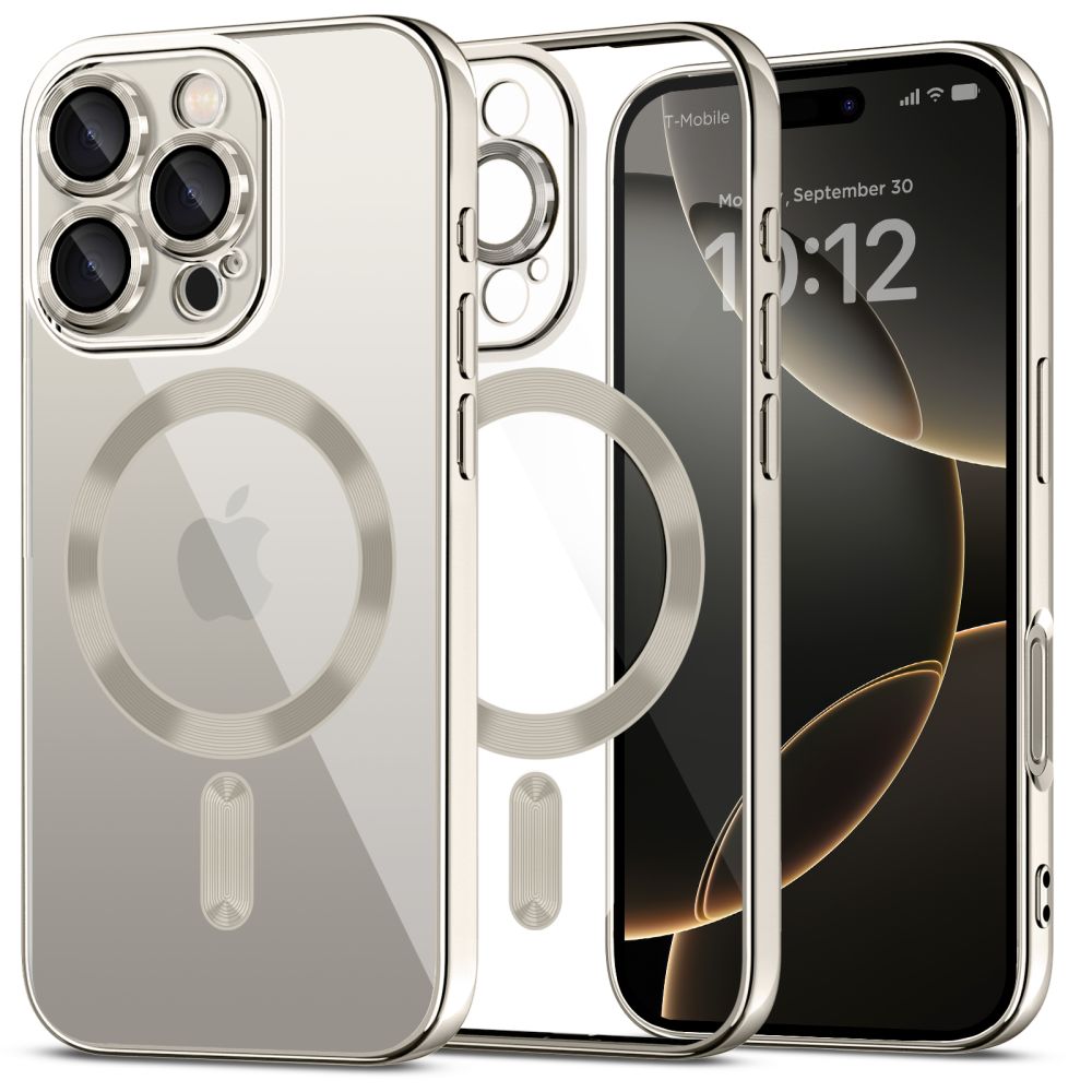 Tech-Protect Magflex MagSafe Shiny Titanium Kryt iPhone 16 Pro