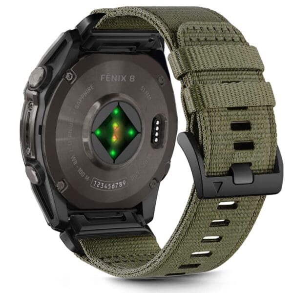 Tech-Protect Nylon Classic Garmin Fenix 5 / 6 / 6 Pro / 7 / 8 (47 mm) / E Olive Green