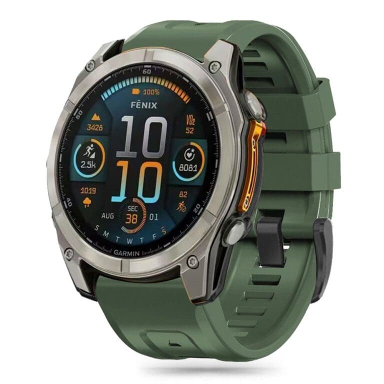 Tech-Protect Silicone Garmin Fenix 5S / 5S Plus / 6S / 6S Pro / 7S / 8 (43 mm) Military Green
