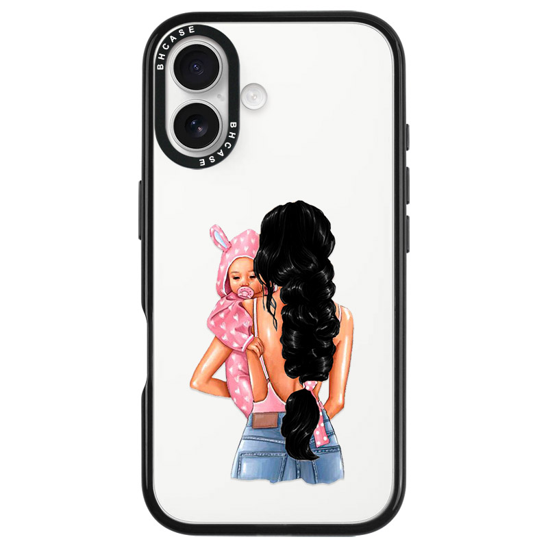 Mother Black Haired With Girl Kryt iPhone 16
