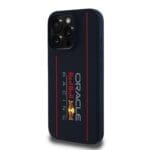 Red Bull Silicone Vertical Logo MagSafe Navy Kryt iPhone 15 Pro