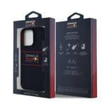Red Bull Silicone Vertical Logo MagSafe Navy Kryt iPhone 15 Pro