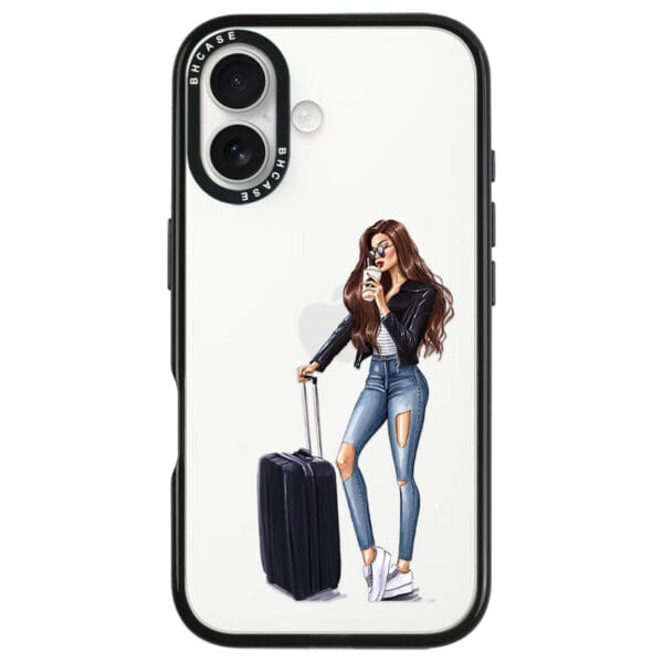 Woman Brunette With Baggage Kryt iPhone 16