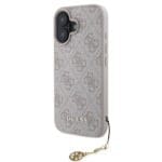 Guess 4G Charm Tone on Tone Pink Kryt iPhone 16