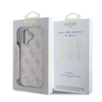 Guess 4G Charm Tone on Tone Pink Kryt iPhone 16