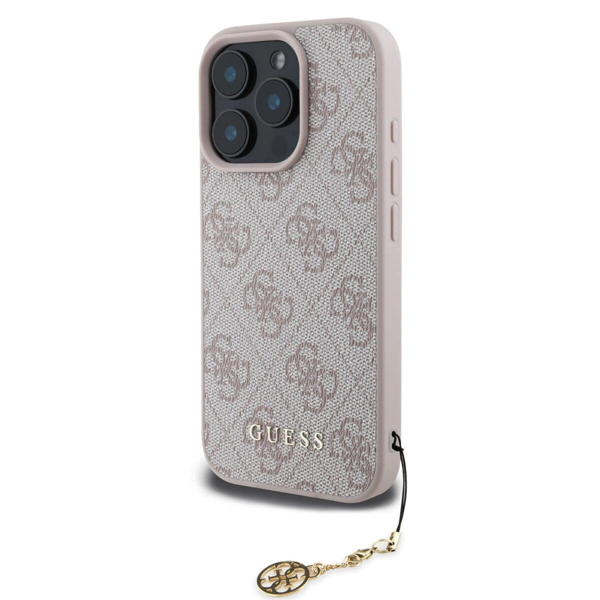 Guess 4G Charm Tone on Tone Pink Kryt iPhone 16 Pro Max