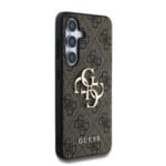 Guess PU 4G Metal Logo Brown Kryt Samsung Galaxy S25