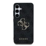 Guess PU 4G Metal Logo Grey Kryt Samsung Galaxy S25
