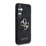 Guess PU 4G Metal Logo Grey Kryt Samsung Galaxy S25