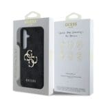 Guess PU 4G Metal Logo Grey Kryt Samsung Galaxy S25