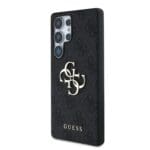 Guess PU 4G Metal Logo Grey Kryt Samsung Galaxy S25 Ultra