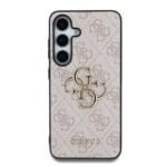 Guess PU 4G Metal Logo Pink Kryt Samsung Galaxy S25