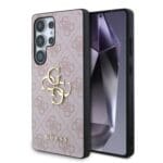 Guess PU 4G Metal Logo Pink Kryt Samsung Galaxy S25 Ultra