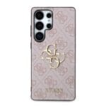 Guess PU 4G Metal Logo Pink Kryt Samsung Galaxy S25 Ultra