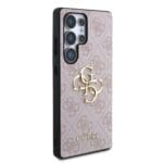 Guess PU 4G Metal Logo Pink Kryt Samsung Galaxy S25 Ultra