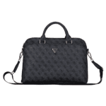 Guess PU 4G Triangle Logo NoteBook Bag 15/16" Black