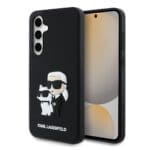 Karl Lagerfeld 3D Rubber Karl and Choupette Black Kryt Samsung Galaxy S24 Fe