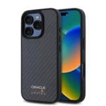 Red Bull Carbon Shiny Logo MagSafe Black Kryt iPhone 16 Pro