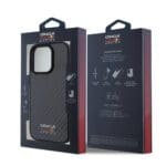 Red Bull Carbon Shiny Logo MagSafe Black Kryt iPhone 16 Pro