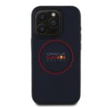 Red Bull PU Leather Red Ring MagSafe Navy Kryt iPhone 15 Pro