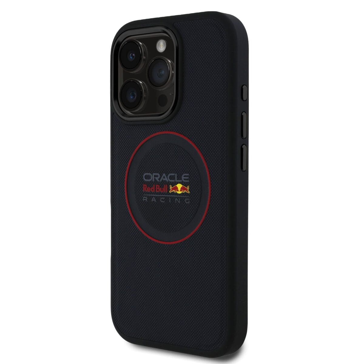 Red Bull PU Leather Red Ring MagSafe Navy Kryt iPhone 16 Pro