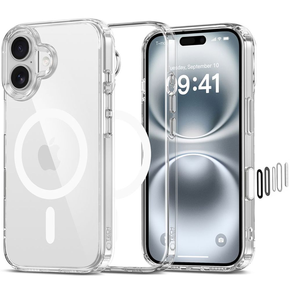 Tech-Protect Flexair Hybrid Cc MagSafe Clear Kryt iPhone 16
