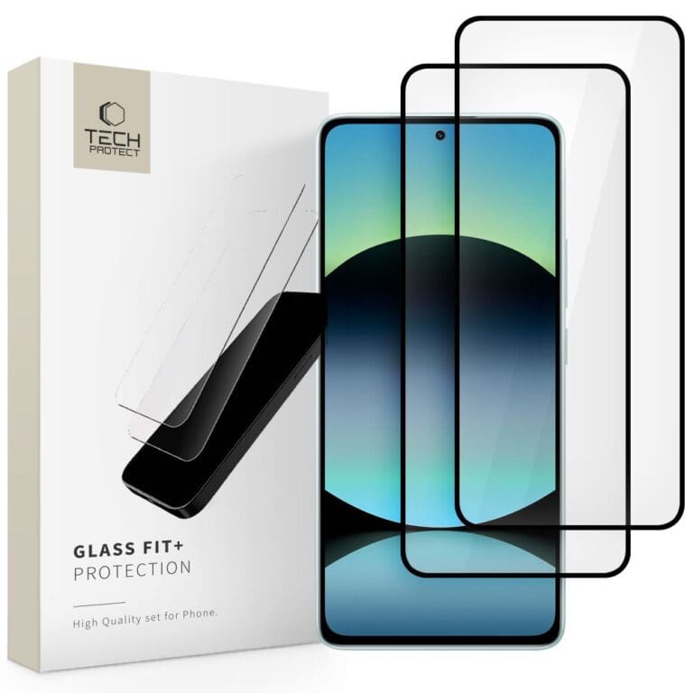 Tech-Protect Glass Fit+ 2-Pack Black Xiaomi Redmi Note 14 5G