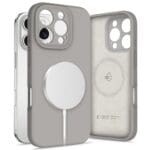 Tech-Protect Liquid Silicone MagSafe Stone Grey Kryt iPhone 16 Pro