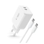 Tech-Protect Nc45W-Gan 2-Port Network Charger Pd45W + Type-C Cable White