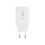 Tech-Protect Nc45W-Gan 2-Port Network Charger Pd45W + Type-C Cable White