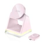 Tech-Protect Qi15W-A43 3In1 Magnetic MagSafe Wireless Charger Baby Pink