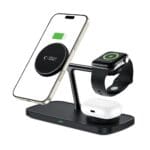 Tech-Protect Qi15W-A45 3In1 Magnetic MagSafe Wireless Charger Black
