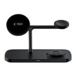 Tech-Protect Qi15W-A45 3In1 Magnetic MagSafe Wireless Charger Black