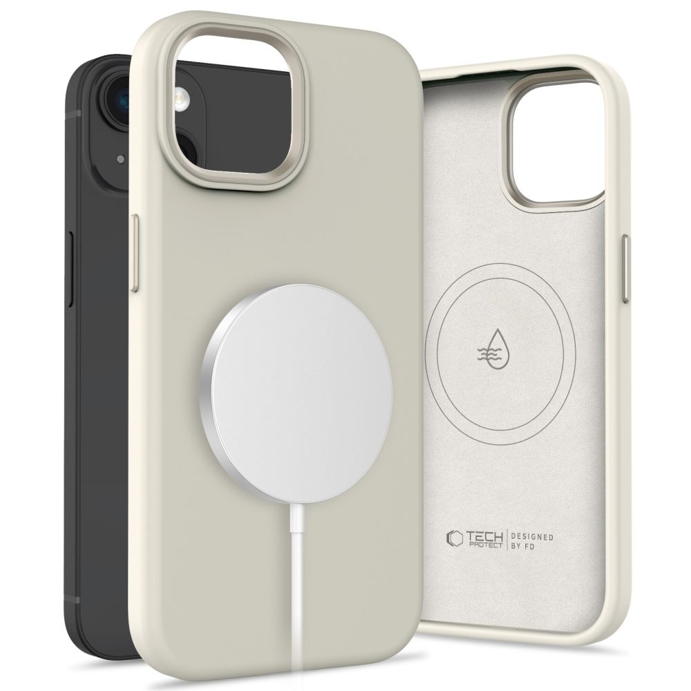 Tech-Protect Silicone Pure MagSafe Cosmic Latte Kryt iPhone 15