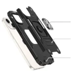 Armored Case With A Finger Holder For Plus Wozinsky Ring Armor - Gold Kryt iPhone 15 Plus