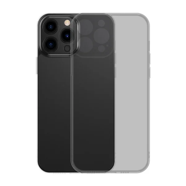 Baseus Frosted Glass Case Cover Hard Cover With Gel Frame Black (Arws001001) iPhone 13 Pro