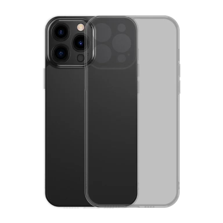 Baseus Frosted Glass Case Cover Hard Cover With Gel Frame Black (Arws001001) iPhone 13 Pro