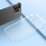 Baseus Frosted Glass Case Cover Hard Cover With Gel Frame Transparent (Arws000802) iPhone 13 Pro Max