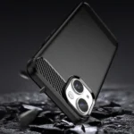 Carbon Case Case Flexible Gel Back Cover Black Kryt iPhone 14