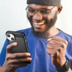 Carbon Case Case Flexible Gel Back Cover Black Kryt iPhone 14