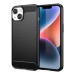Carbon Case Case Flexible Gel Back Cover Black Kryt iPhone 14