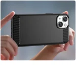 Carbon Case Case Flexible Gel Back Cover Black Kryt iPhone 14