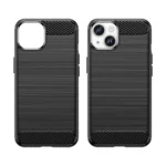Carbon Case Case Flexible Gel Back Cover Black Kryt iPhone 14