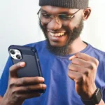 Carbon Case Case Flexible Gel Back Cover Blue Kryt iPhone 14