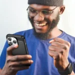 Carbon Case Flexible Gel Back Cover Black Kryt iPhone 14 Pro Max